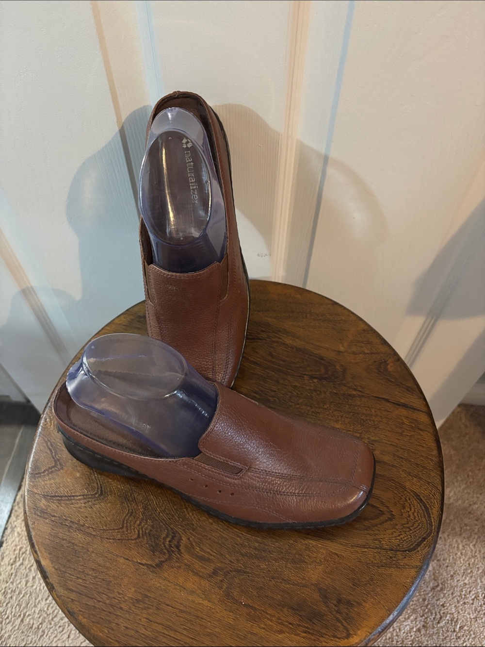 Naturalizer Womeo Brown Leather Slip-On Mules 8M